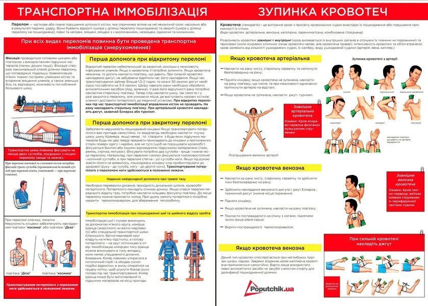 Аптечка медична транспортна Poputchik згідно ТУ (02-003-М) футляр м'який 02-003-М фото