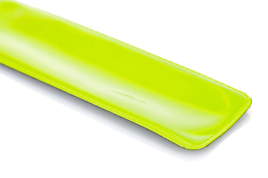 Світловідбиваючий браслет 340х30мм зелений флікер 70100-IS фото