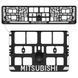 Рамка номерного знака Mitsubishi пластиковая Poputchik (1шт) 24-112-IS фото 2