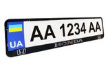 Рамка номерного знака пластик с объемными буквами Honda 52х13,5х2см (2шт) 24-005 фото
