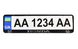 Рамка номерного знаку пластик з об'ємними літерами Honda 52х13,5х2см (2шт) 24-005 фото 2