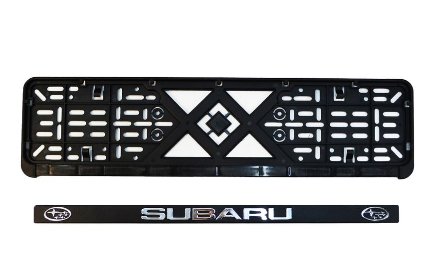 Рамка номерного знаку з об'ємними літерами Subaru 52х13,5х2 см (2шт) 24-016 фото