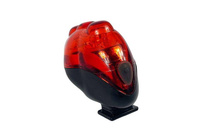 Ліхтарик блимавка червоне світло світлодіодні 5 LED "MAYBUG" 3 режима 88317-IS фото