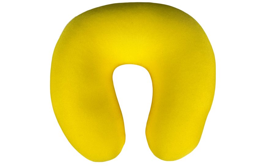 Подушка підголовник для подорожей дитяча жовта "MARTIN BROWN" 24х24см 79001Y-IS фото