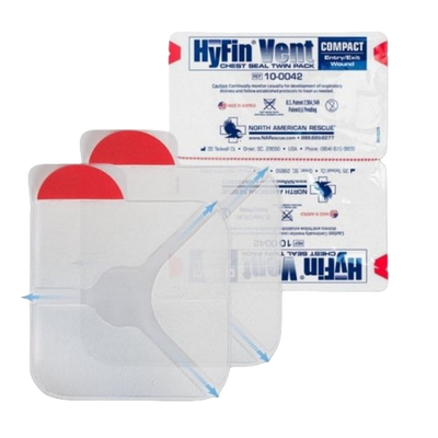 Окклюзионная наклейка HyFin Vent Compact Chest Seal Twin 2 шт (51-088-IS) 51-088-IS фото