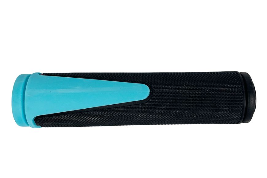 Грипсы руля 130 мм с заглушками синие "DOUBLE" 2 шт 88146B-IS фото