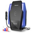 Автокомпрессор GEMIX Model G black/blue поршневой с сумкой, цифровой манометр, функция AUTOSTOP, фонарик, 35 л/мин