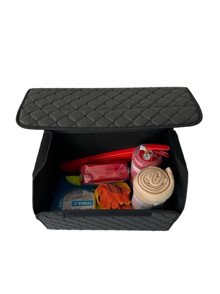Автомобільний органайзер L з екошкіри у багажник 50х32х32 см (03-138-1Д) 03-138-1Д фото