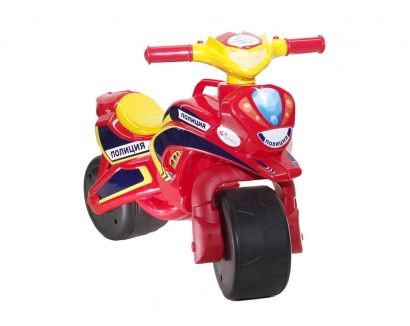 Мотоцикл Active Baby Police музичний Червоно-жовтий 0139-0156М фото