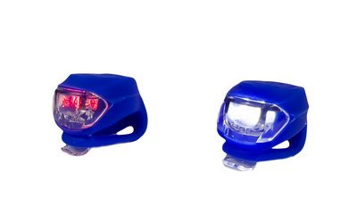 Ліхтар блимавка комплект "SILICON LED" в силіконовому корпусі 2шт сині 92325Blue-IS фото