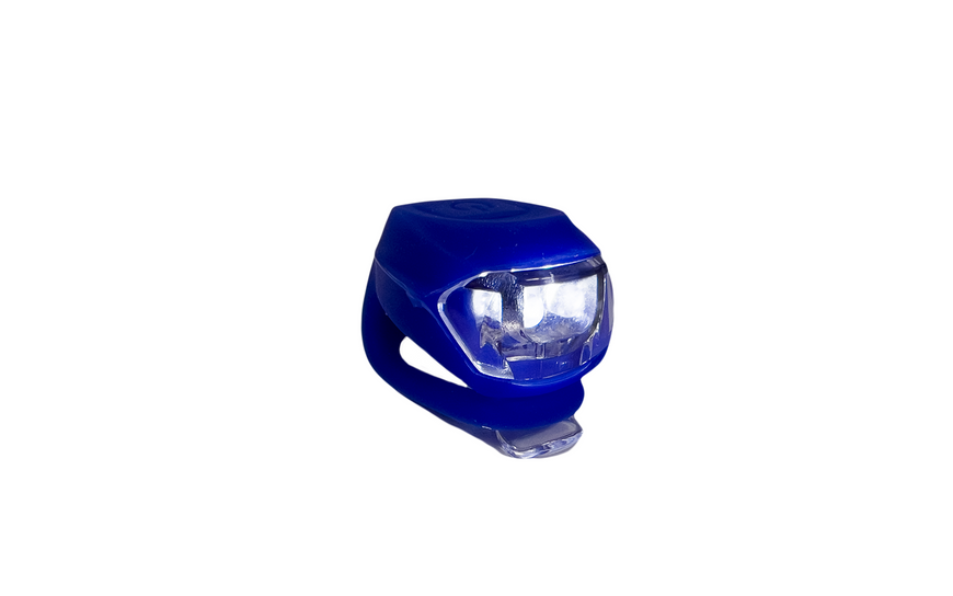 Фонарь мигающая комплект "SILICON LED" в силиконовом корпусе 2шт синие 92325Blue-IS фото