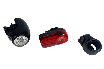 Ліхтарик блимавка на батарейках комплект світлодіодні червоне світло + біле світло 5+3 LED "TWINS" 2шт 92306-IS фото