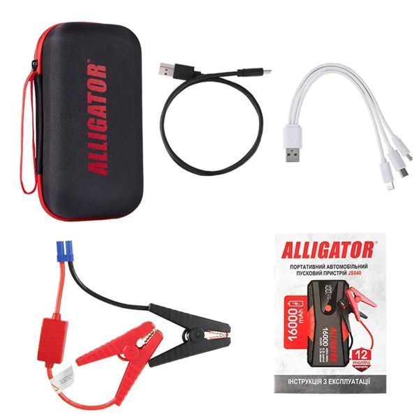 Пусковое устройство ALLIGATOR 400A/800A 16000mAh JS840 фото