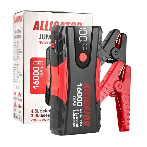 Пусковое устройство ALLIGATOR 400A/800A 16000mAh JS840 фото