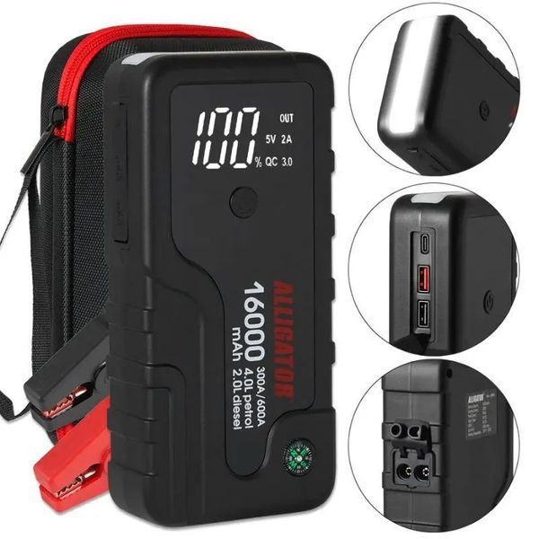 Пусковое устройство ALLIGATOR 16000mAh 300A/600A JS841 фото