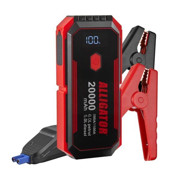 Пусковое устройство ALLIGATOR 800A/1600A 20000mAh SMART-клеммы (10шт) JS843 фото