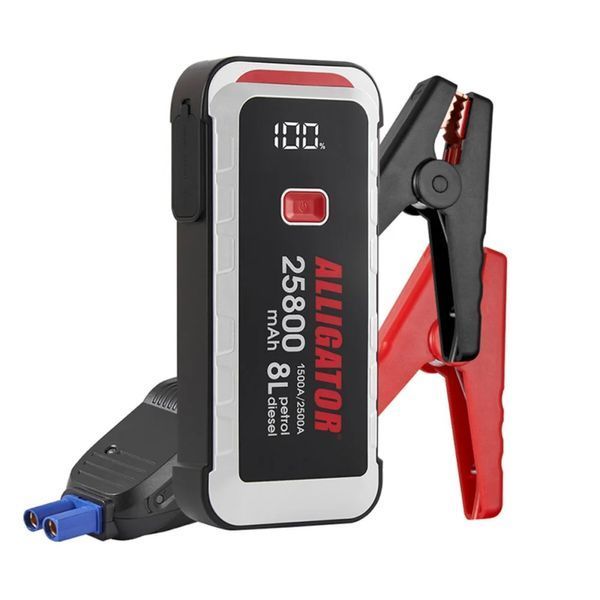 Пусковое устройство ALLIGATOR 1500A/2500A 25800mAh со SMART-клеммами JS847 фото