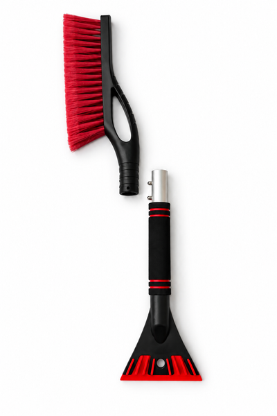 Щетка со скребком 61 см разборная Poputchik 14-010-IS фото