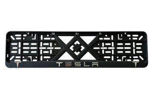 Рамка номерного знаку пластик з об'ємними літерами Tesla (2шт) 24-040-IS фото