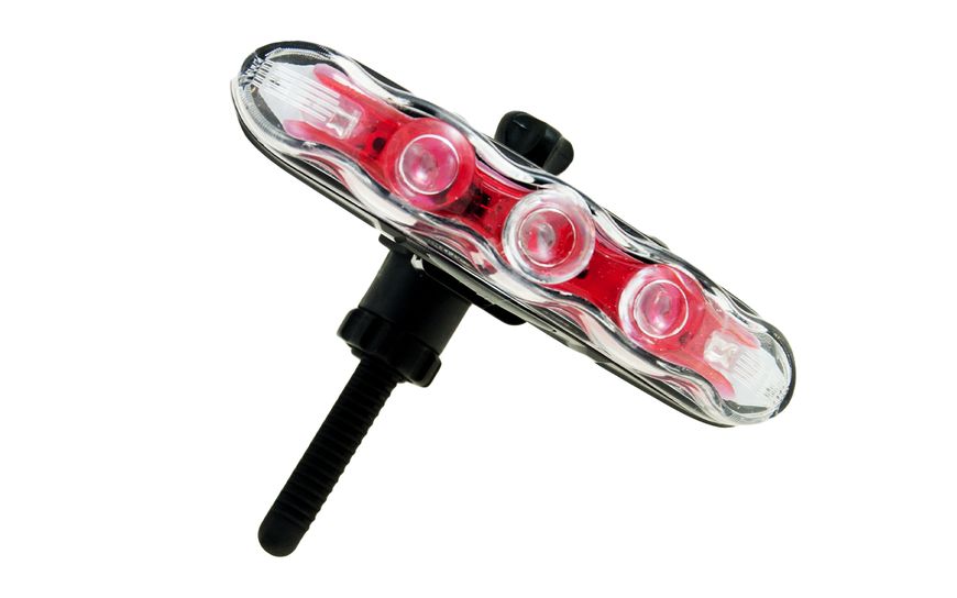 Ліхтарик червоне світло водостійкий блимавка світлодіодний 5 LED "EMMING" 2 режима 88324-IS фото