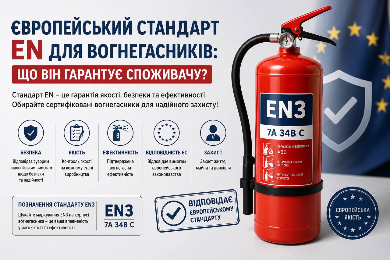 Чому для авто варто обирати саме сертифіковані вогнегасники