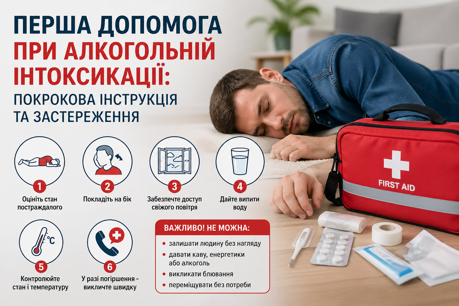 Як розпізнати небезпечні симптоми алкогольної інтоксикації