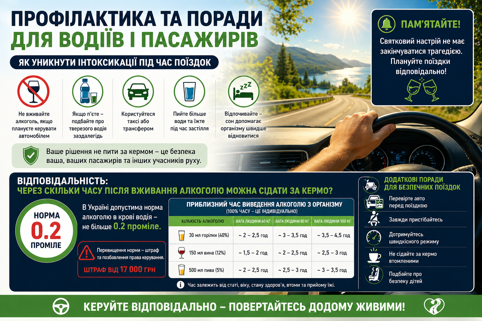 Перша допомога при алкогольній інтоксикації